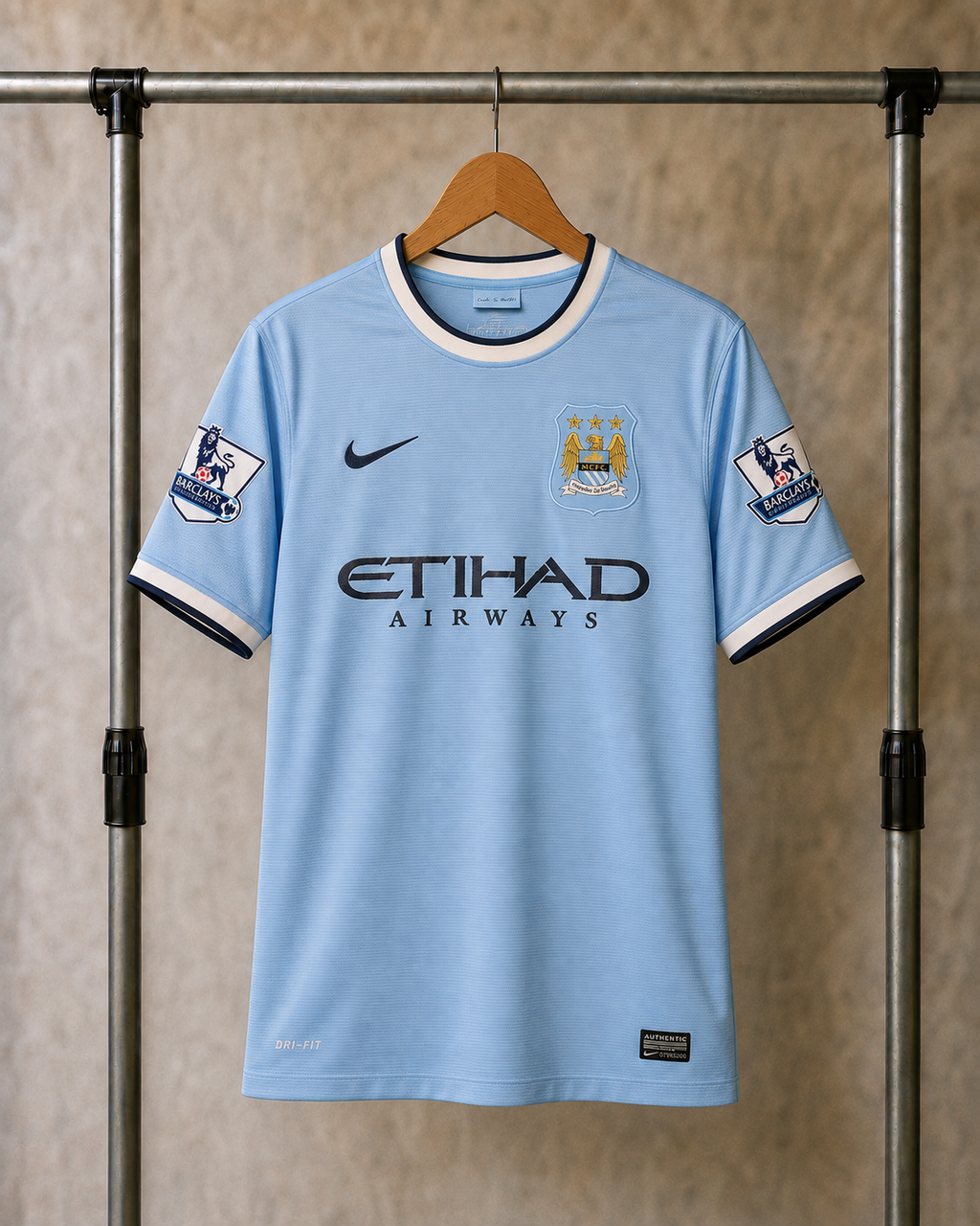 Koszulka Domowa Manchester City 2013/14 Agüero 16