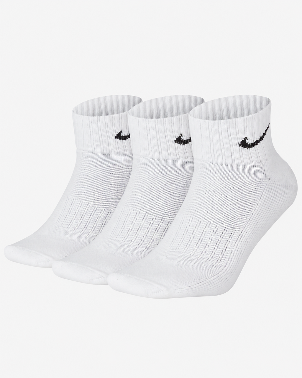Białe Skarpety Nike Quarter 3-Pack