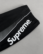 Czarny Komplet Ortalionowy Supreme x Umbro Retro Football