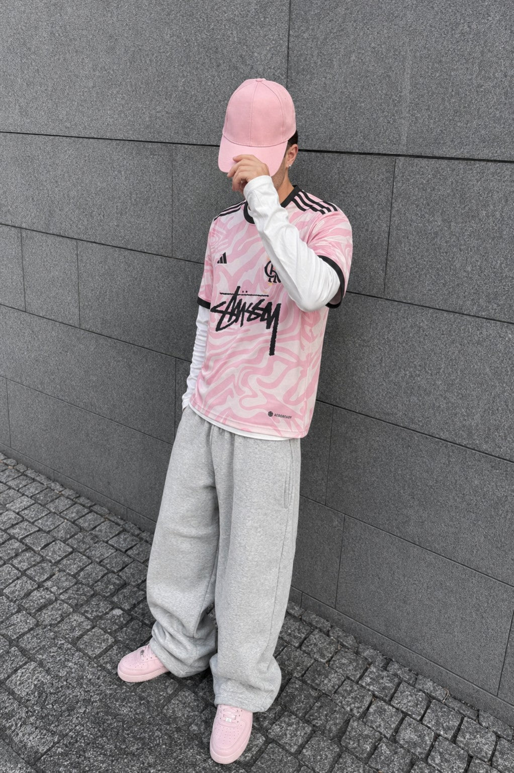 Flamengo Pink Wave x Stüssy T-Shirt