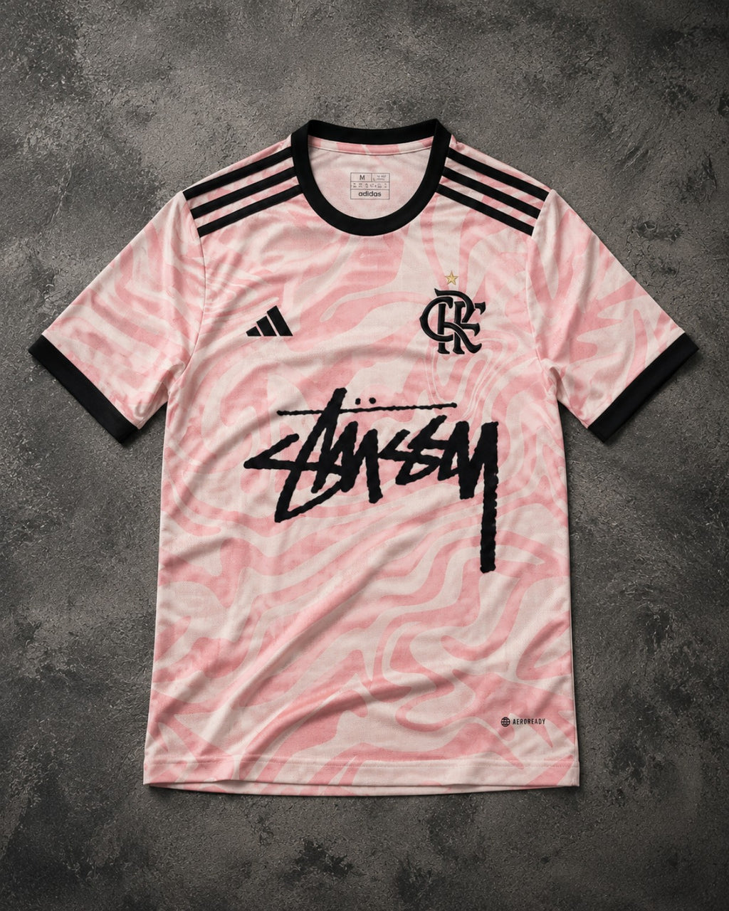 Flamengo Pink Wave x Stüssy T-Shirt