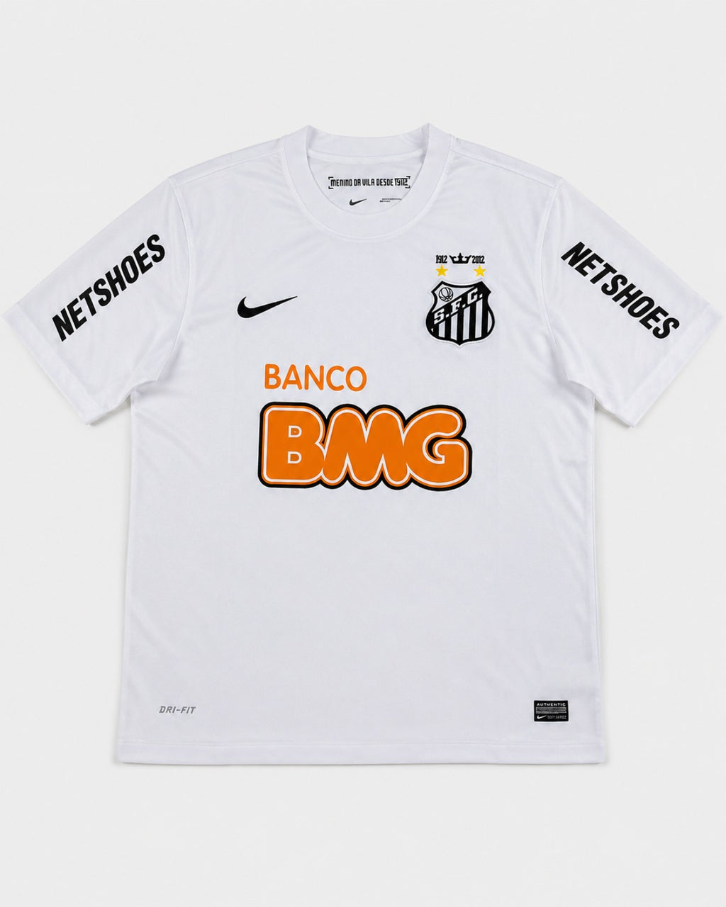 Trikot Santos Neymar Jr 11 Retro Weiß Legendäre Ära