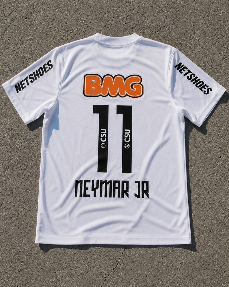 Koszulka Santos Neymar Jr 11 Retro Biała Legendarna Era