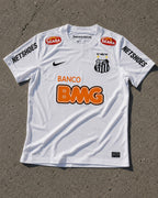 Trikot Santos Neymar Jr 11 Retro Weiß Legendäre Ära