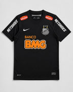 Santos Neymar Jr 11 Retro Trikot Schwarz Legendäre Ära