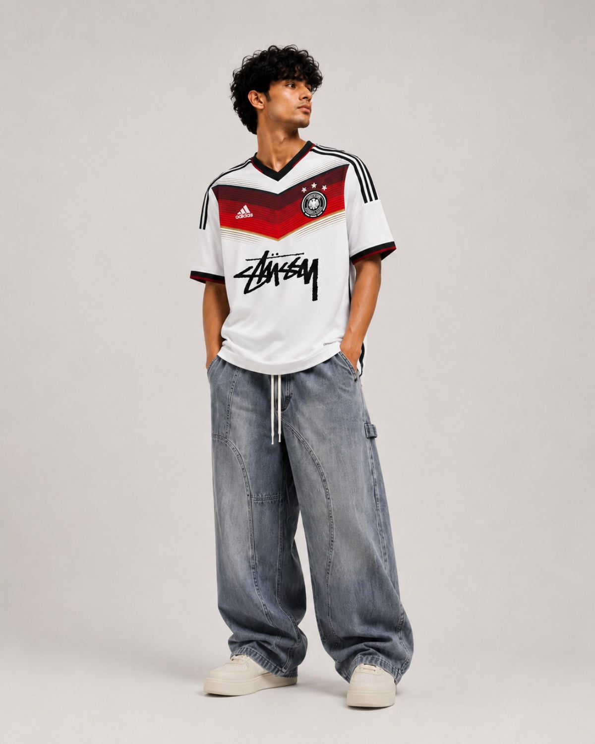 Deutschland T-Shirt Retro 2014 Home x Stüssy