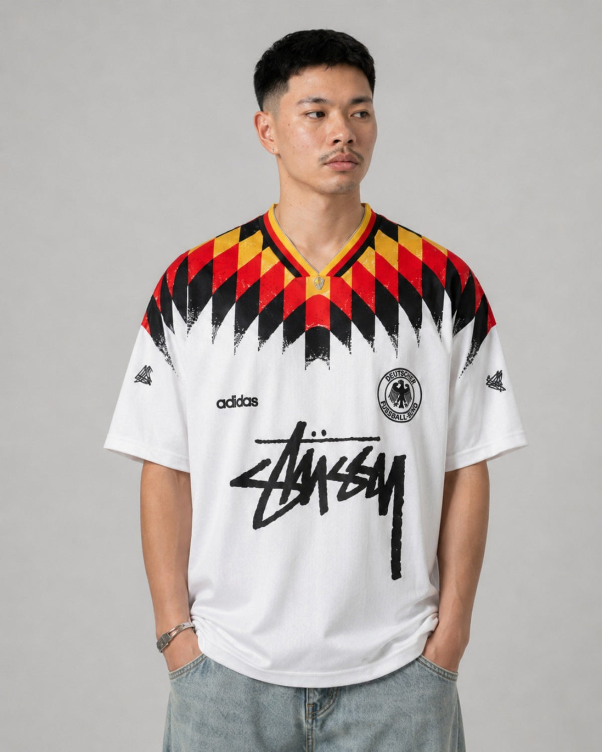 Deutschland Retro Trikot 1994 x Stüssy