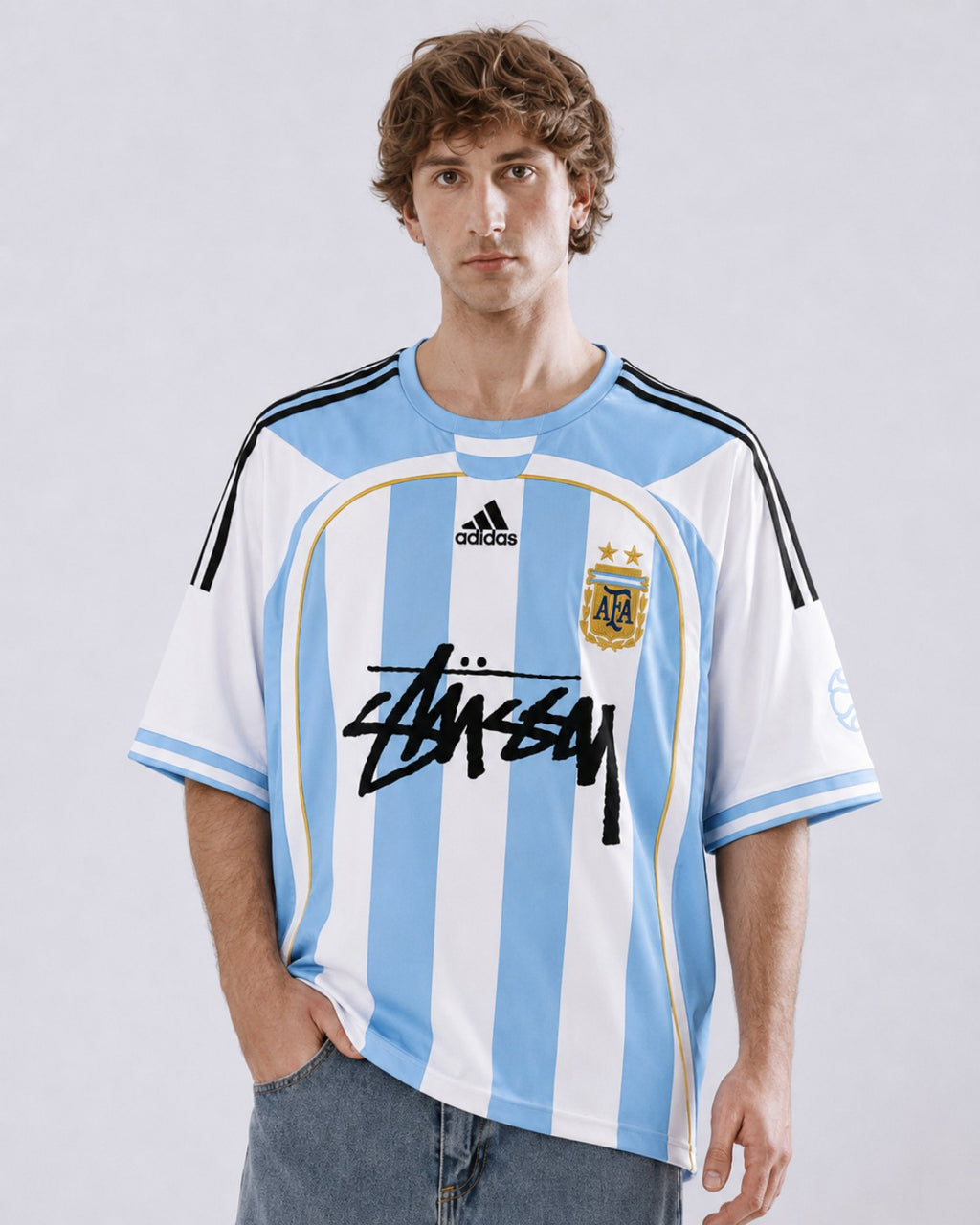 Argentinien Retro 2006 x Stüssy T-Shirt.
