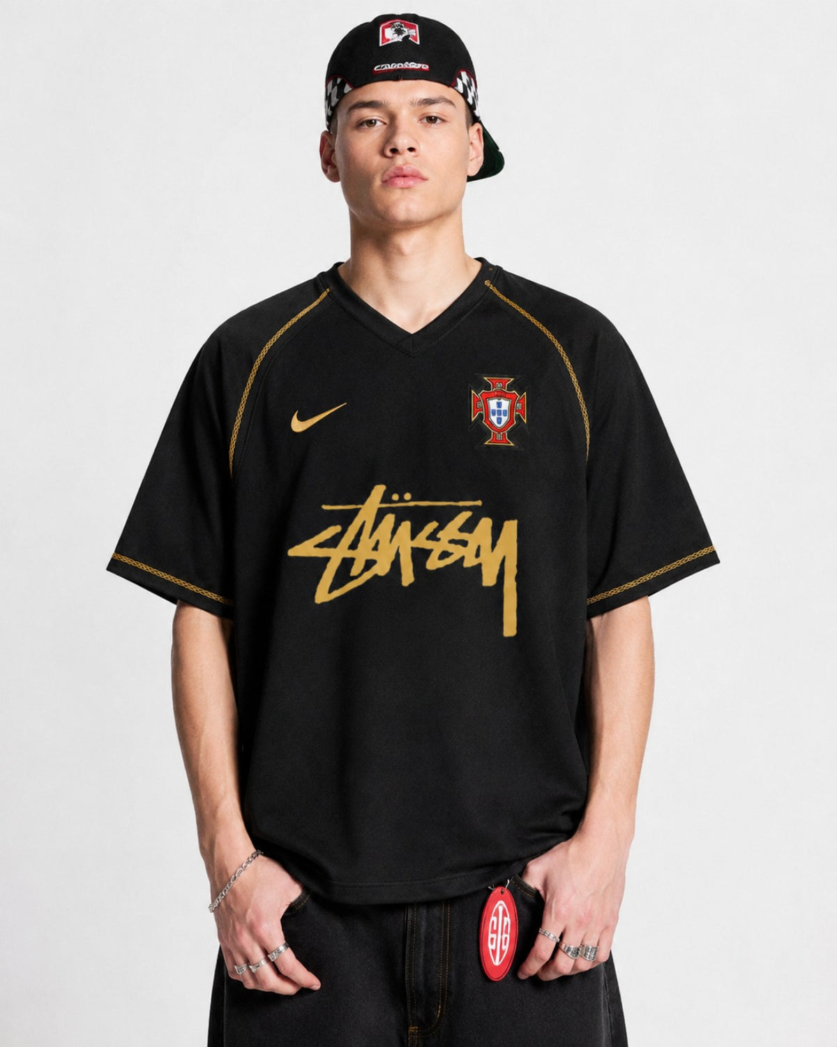 Koszulka Portugalia Retro 2006 x Stüssy