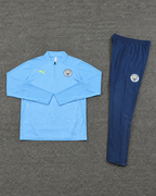 Błękitno-Granatowy Komplet Treningowy Manchester City 2024/25