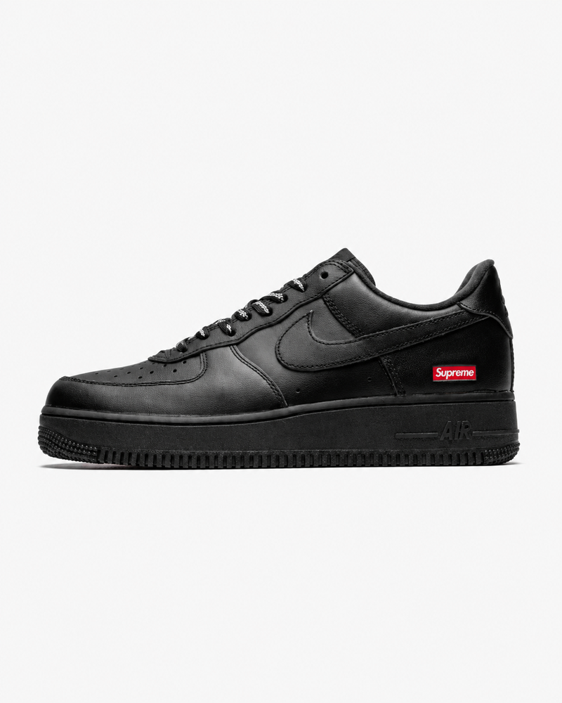 Czarne Buty Nike Air Force 1 ’07 x Supreme