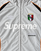 Biały Komplet Ortalionowy Supreme x Umbro Retro Football