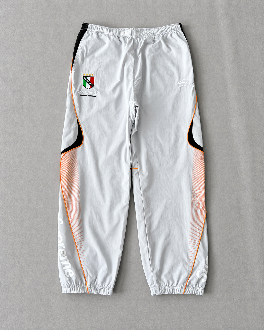 Biały Komplet Ortalionowy Supreme x Umbro Retro Football