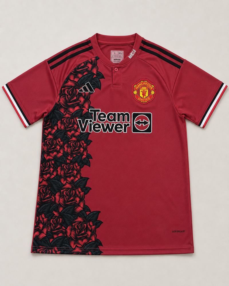 Czerwona Koszulka Manchester United Rose Edition