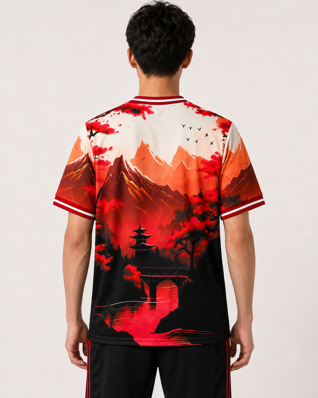 Koszulka Japonia Crimson Sunset