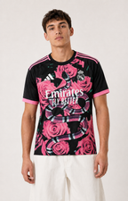 Czarna Koszulka Real Madryt Serpent Rose