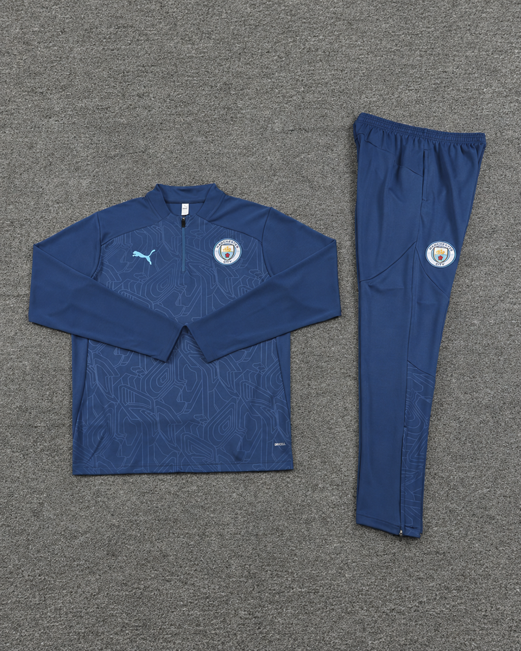 Granatowy Komplet Treningowy Manchester City 2024/25