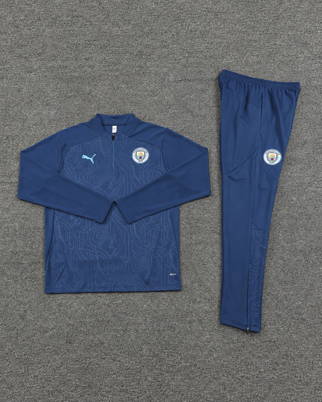 Granatowy Komplet Treningowy Manchester City 2024/25