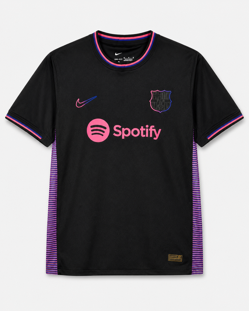Czarna Koszulka FC Barcelona Neon Edition