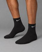 Czarne Skarpety Nike Quarter 3-Pack