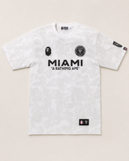 Biała Koszulka Inter Miami x BAPE