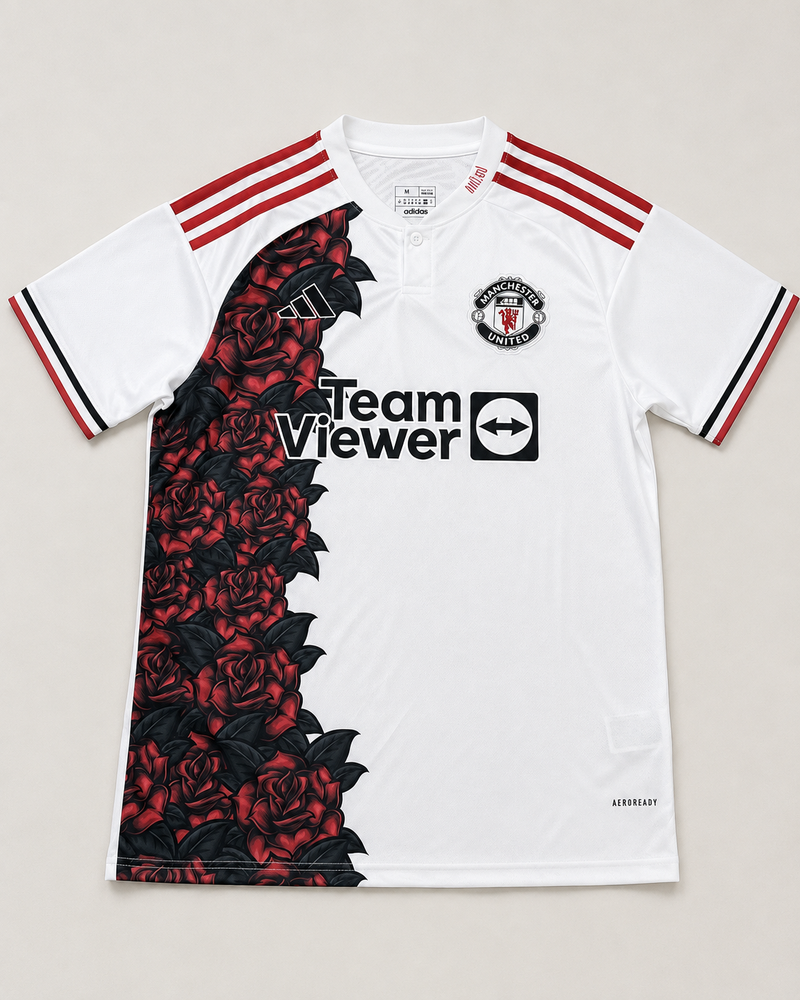 Biała Koszulka Manchester United Rose Edition