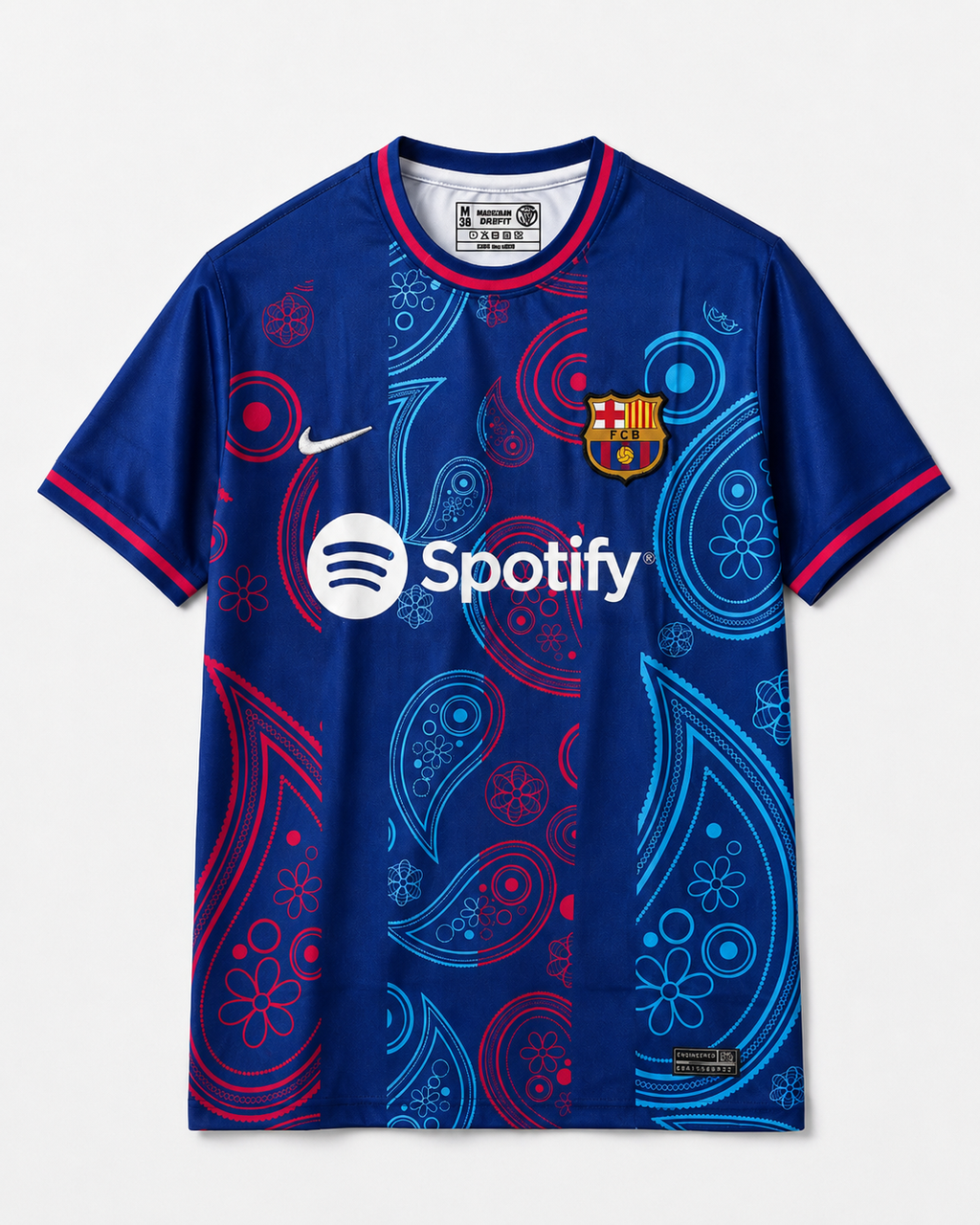 Granatowa Koszulka FC Barcelona Paisley Edition