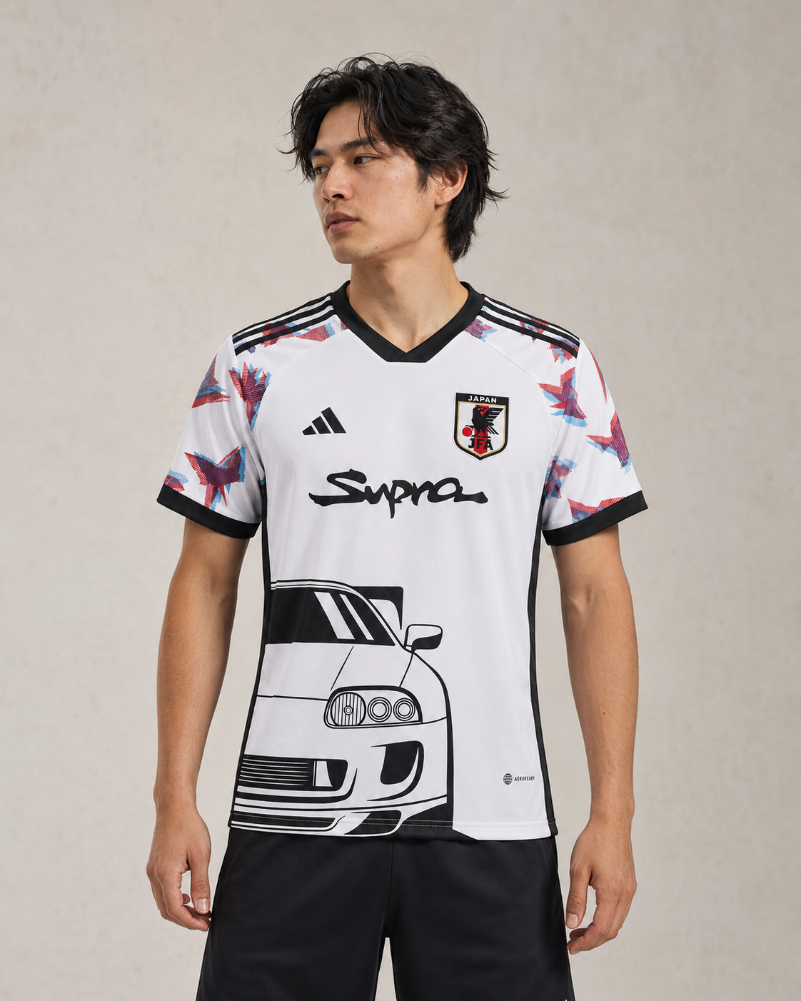 Biała Koszulka Japonia Street Racing