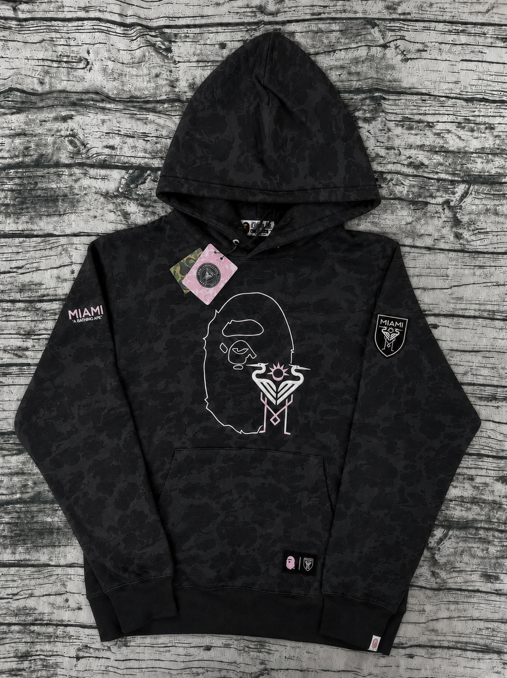 Czarna Bluza Inter Miami x BAPE