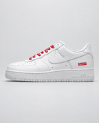 Białe Buty Nike Air Force 1 ’07 x Supreme