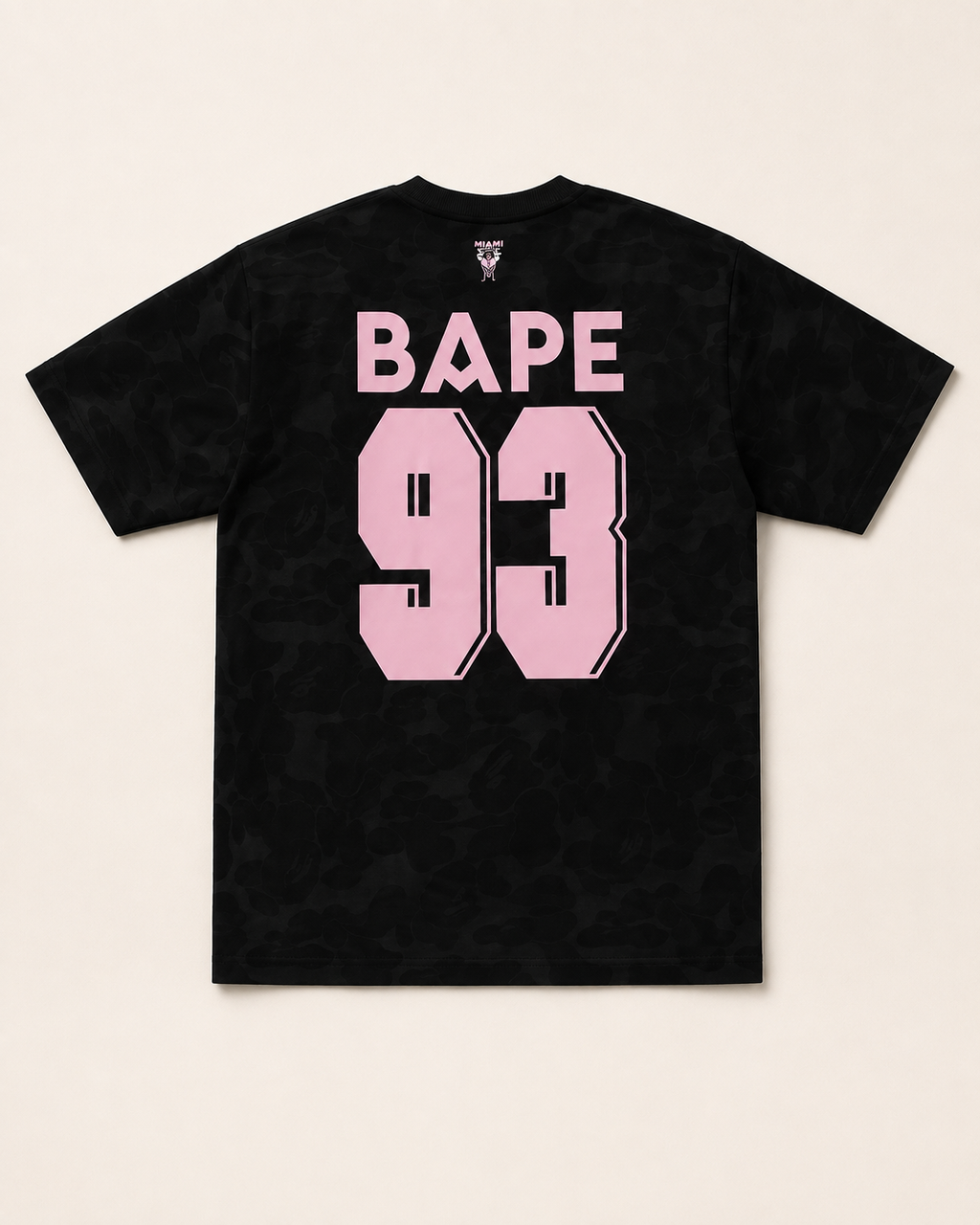 Czarna Koszulka Inter Miami x BAPE