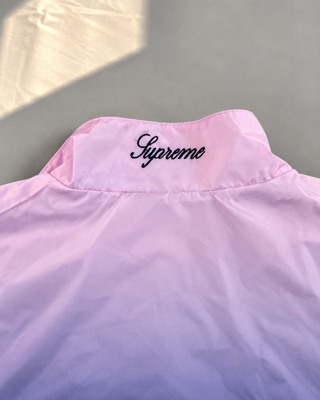 Różowy Komplet Ortalionowy Supreme x Umbro Gradient