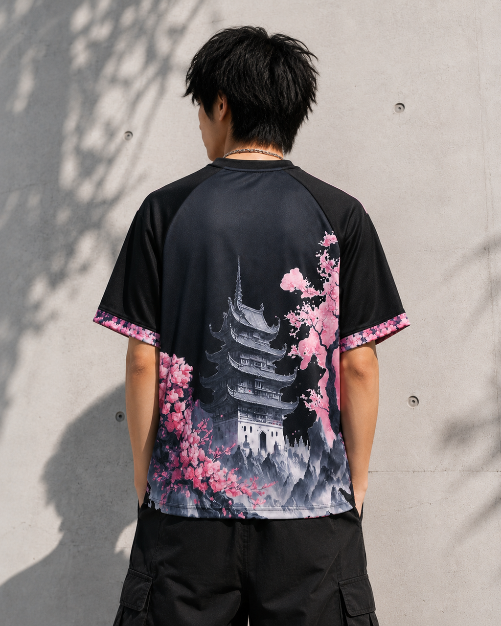 T-Shirt Japan Drache Kirschblüte – Sonderedition