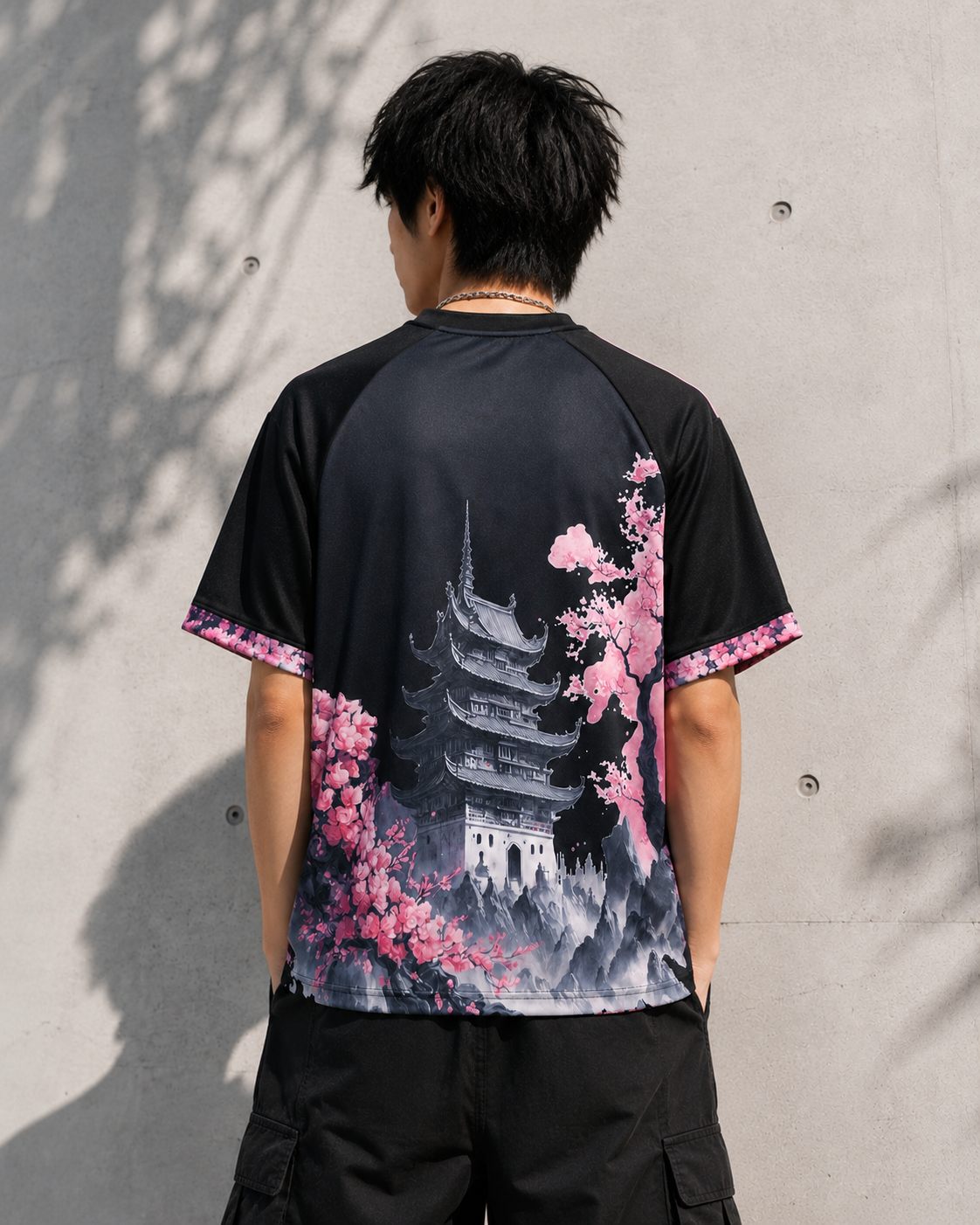 T-Shirt Japan Drache Kirschblüte – Sonderedition
