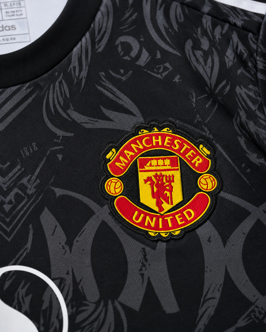 Czarna Koszulka Manchester United Purple Lion