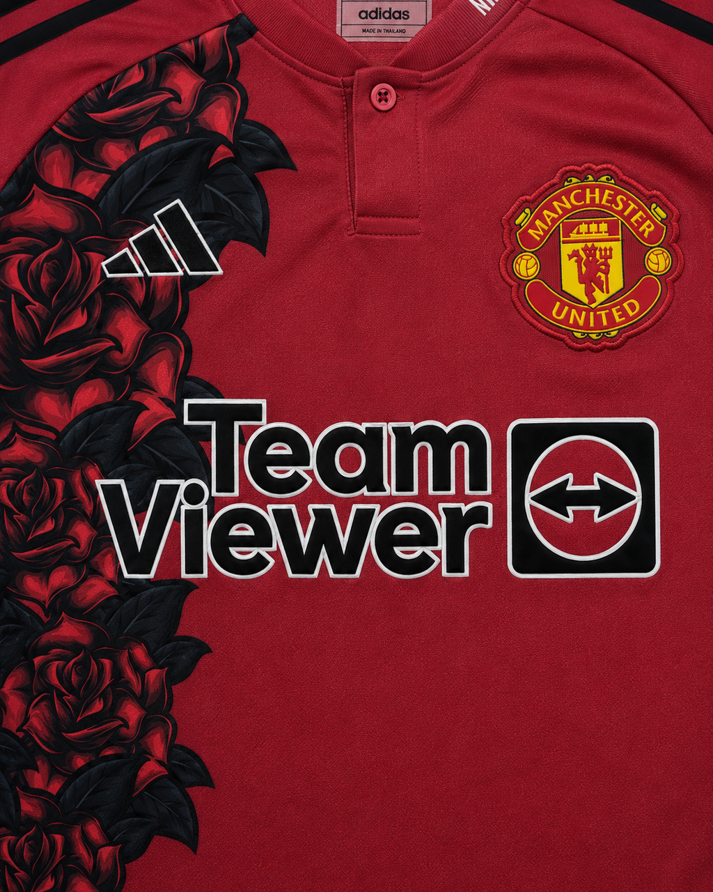 Czerwona Koszulka Manchester United Rose Edition