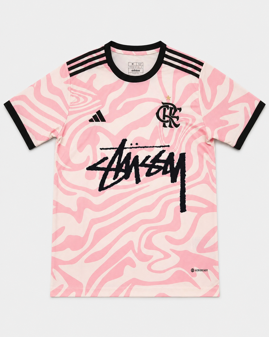 Flamengo Pink Wave x Stüssy T-Shirt