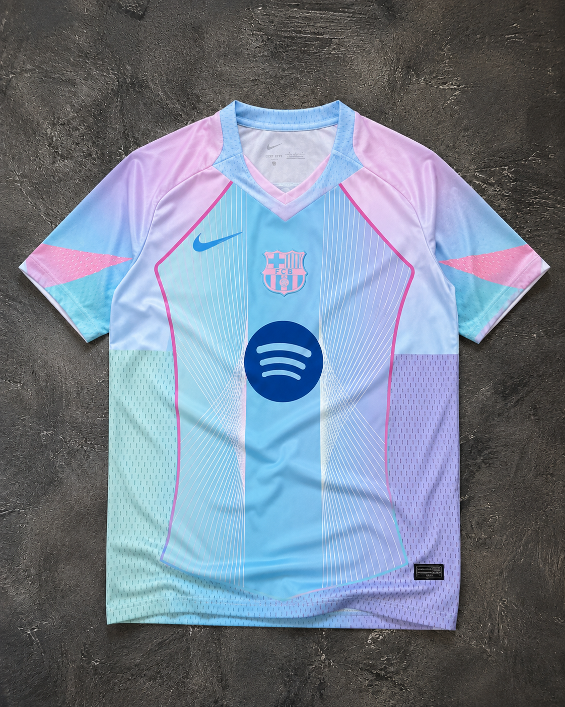 Pastellfarbenes Barcelona-T-Shirt – Sonderedition