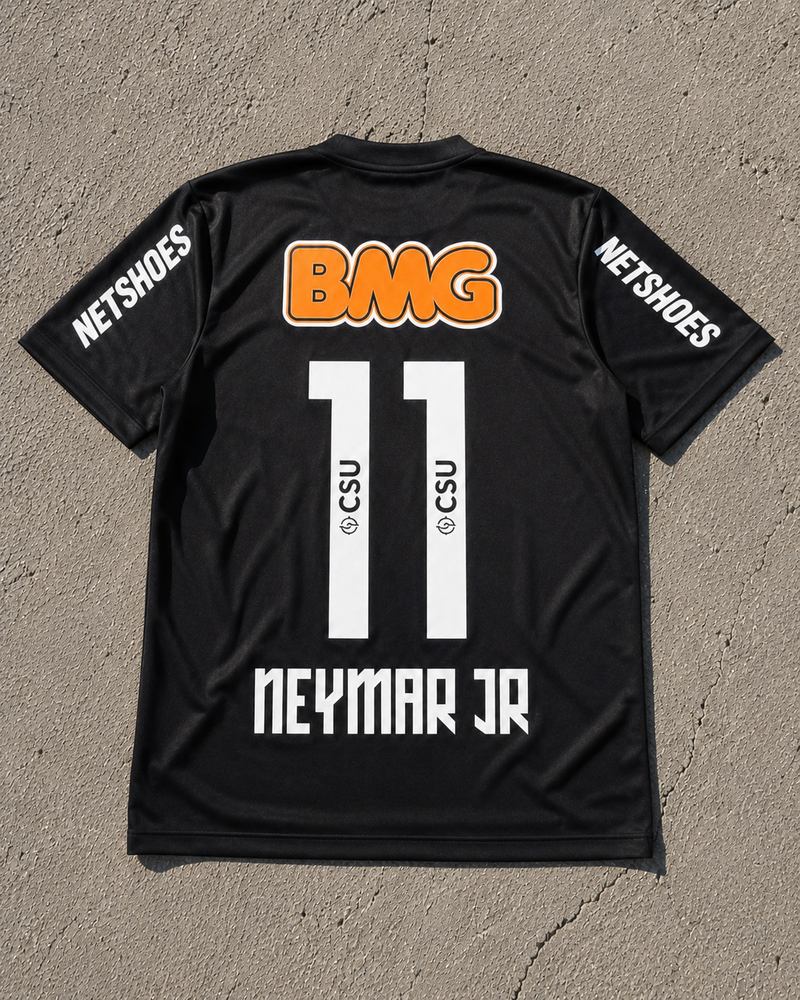 Koszulka Santos Neymar Jr 11 Retro Czarna Legendarna Era