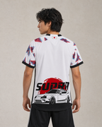 Biała Koszulka Japonia Street Racing