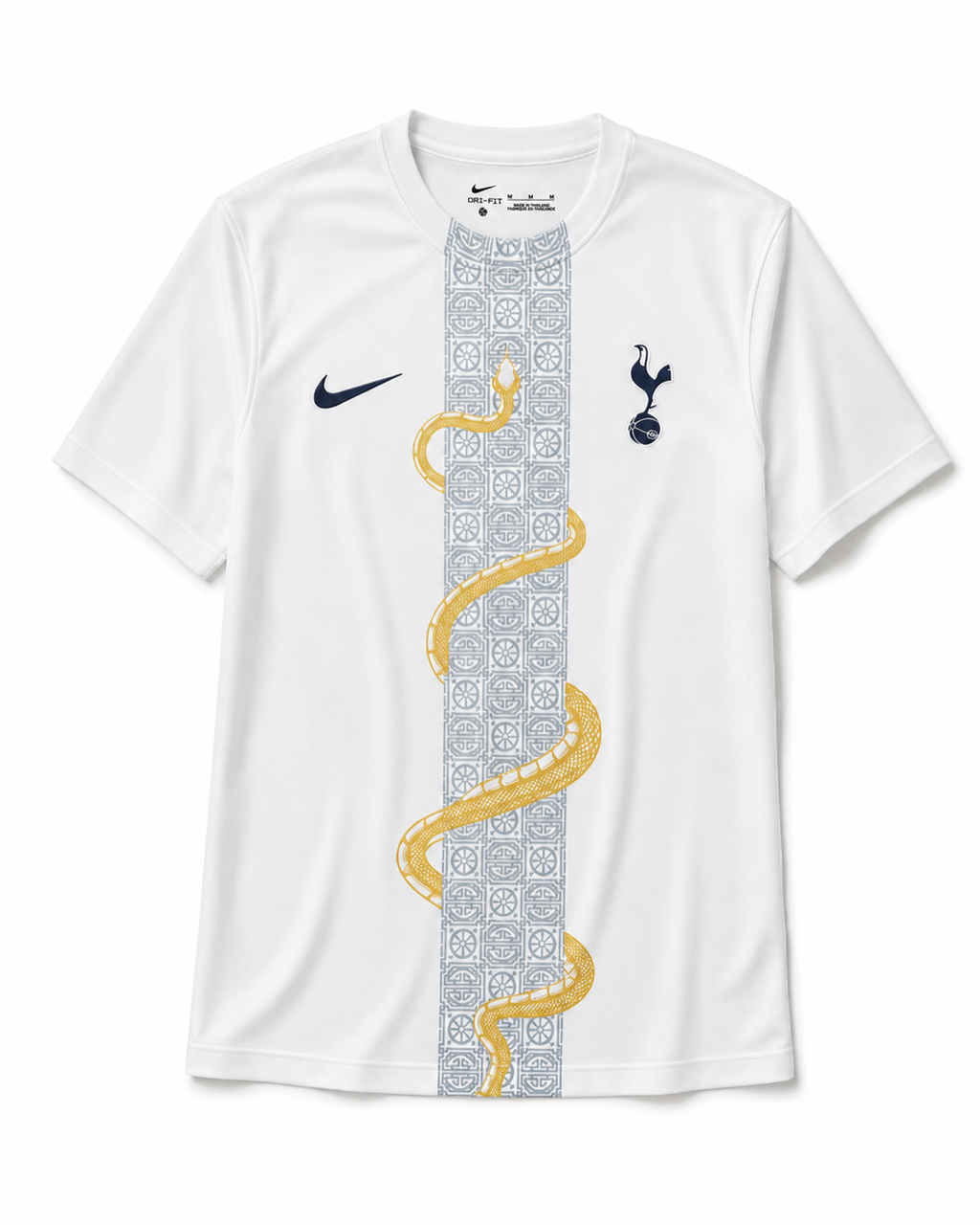 Biała Koszulka Tottenham Golden Serpent