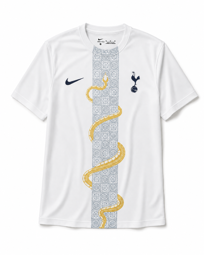 Biała Koszulka Tottenham Golden Serpent