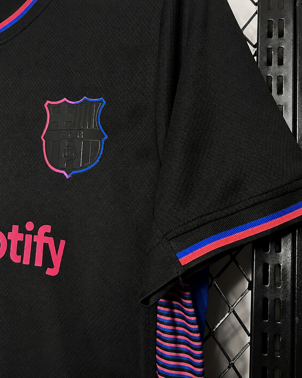 Czarna Koszulka FC Barcelona Neon Edition