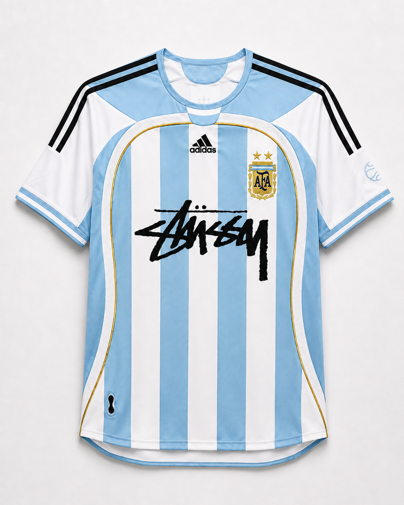Argentinien Retro 2006 x Stüssy T-Shirt.