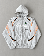 Biały Komplet Ortalionowy Supreme x Umbro Retro Football