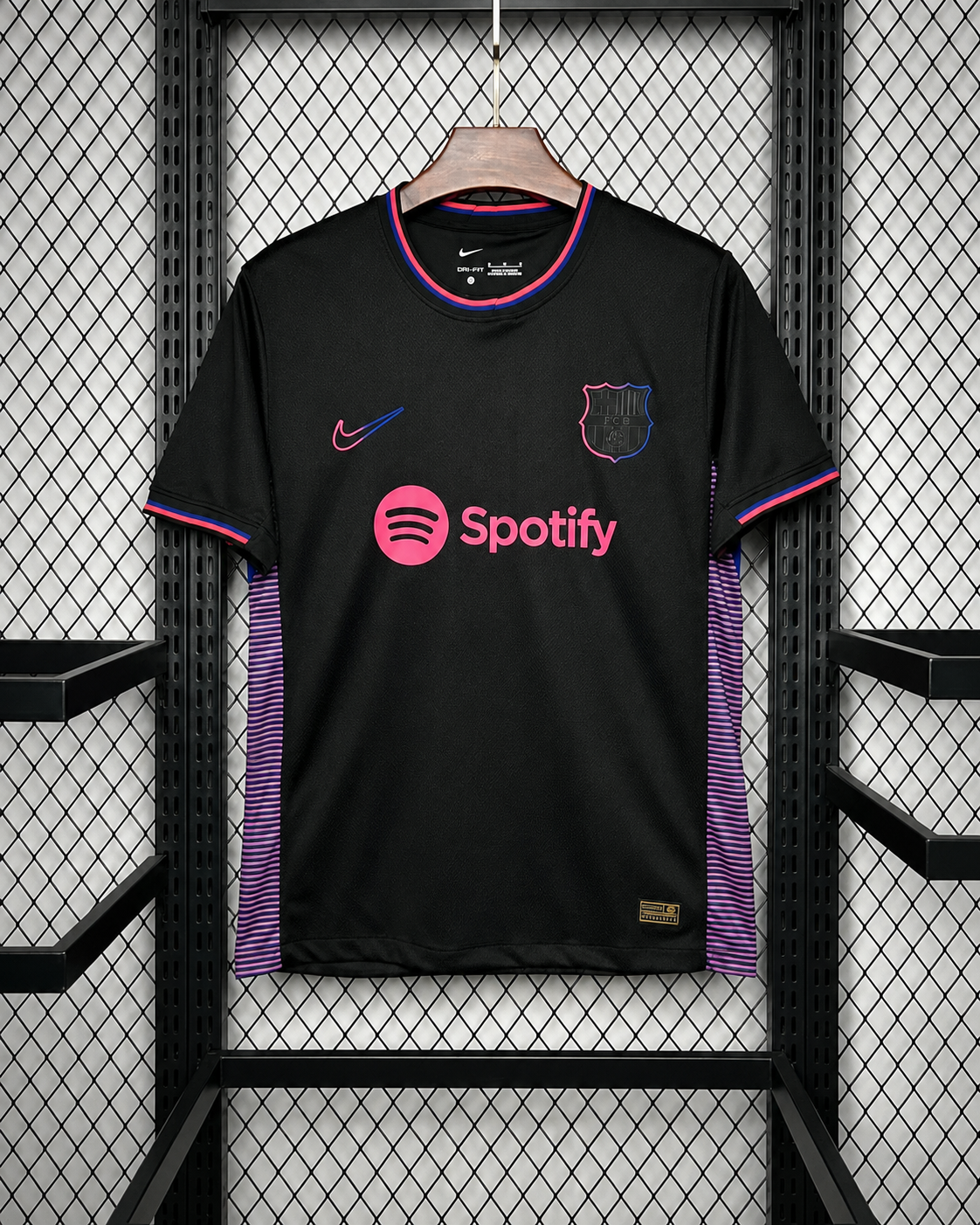 Czarna Koszulka FC Barcelona Neon Edition