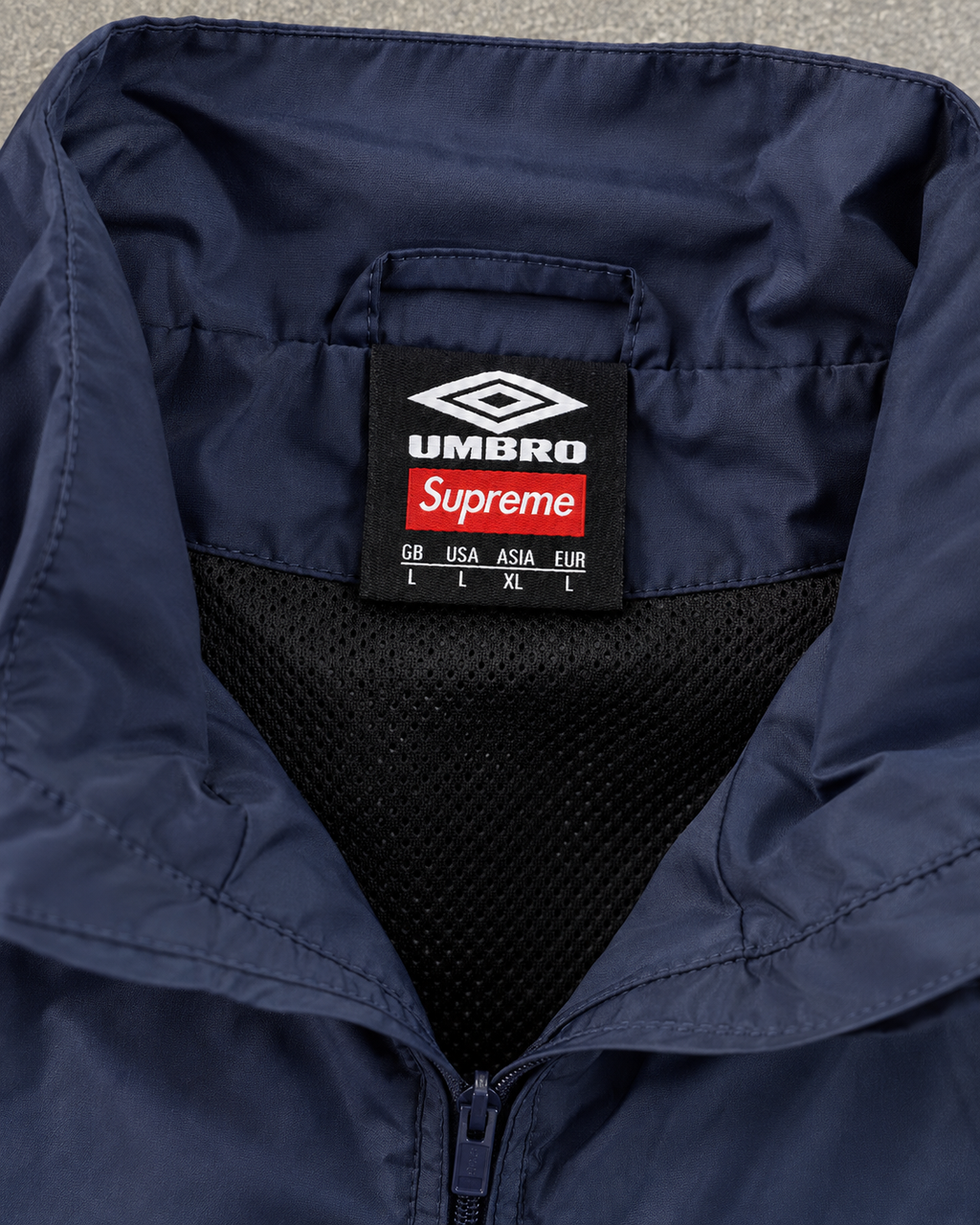 Niebieski Komplet Ortalionowy Supreme x Umbro Gradient