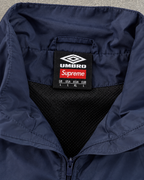 Niebieski Komplet Ortalionowy Supreme x Umbro Gradient