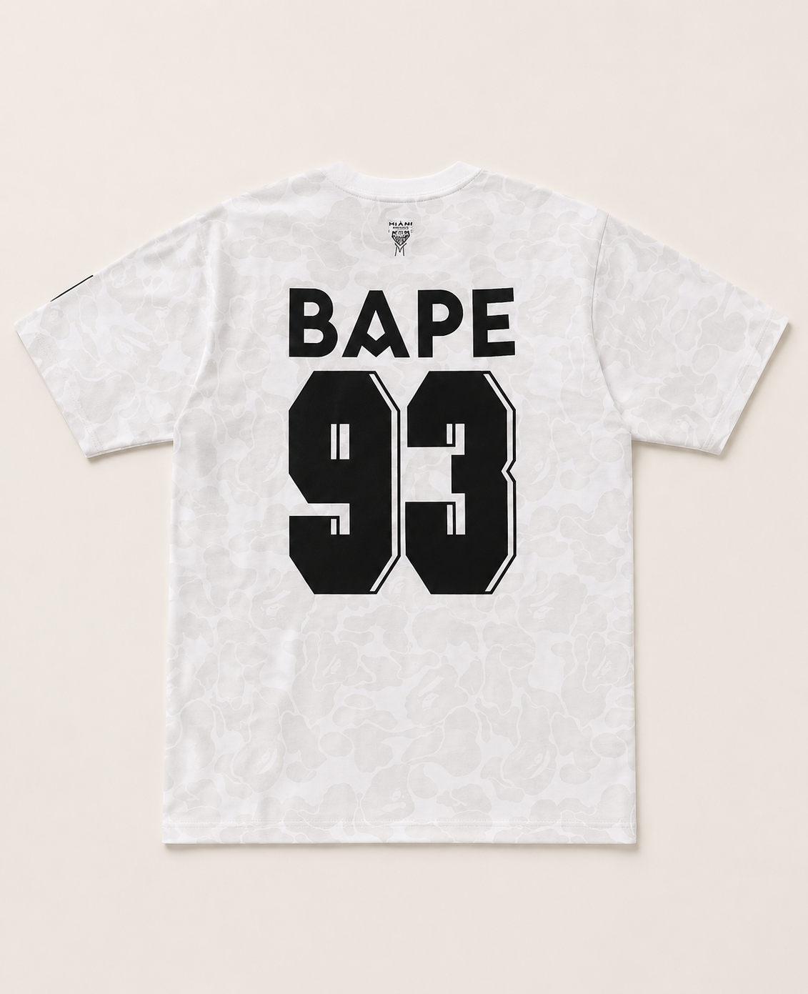 Biała Koszulka Inter Miami x BAPE