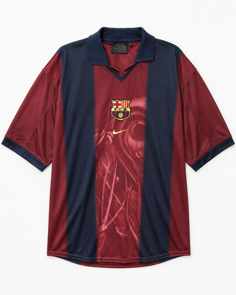 Koszulka FC Barcelona x Travis Scott Retro 2000/01 Skeleton